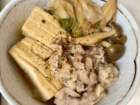 【簡単でヘルシー】肉豆腐、基本的な作り方で。